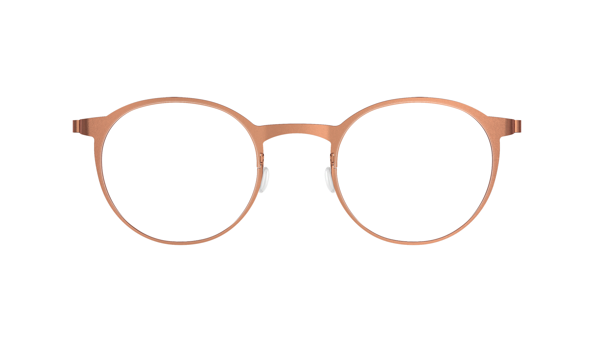 LINDBERG spirit Model 9751 thin rimmed brown titanium glasses in a panto shape