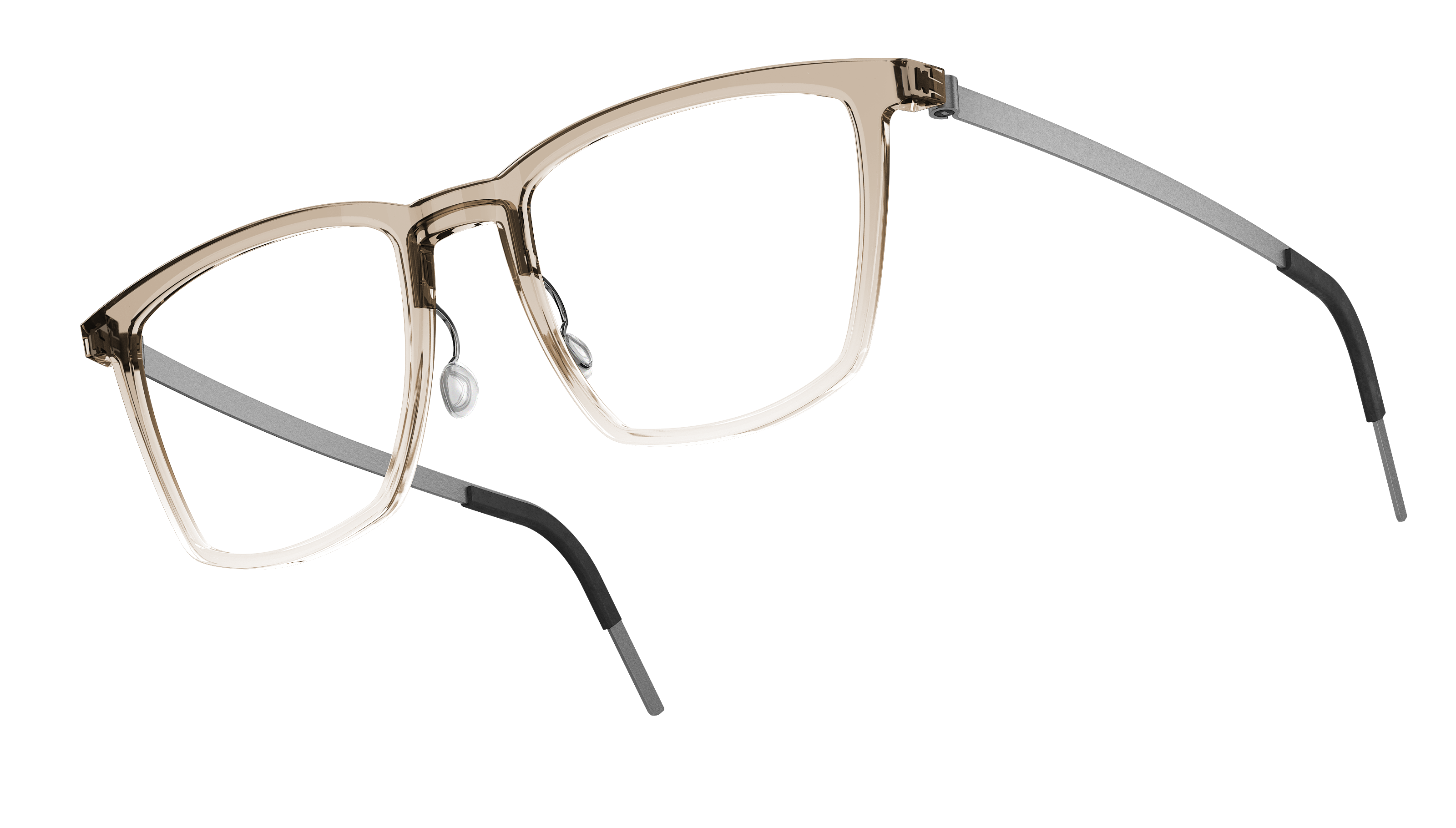 LINDBERG acetanium, Modell 1260 A136, transparente Brille mit eckigen Gläsern