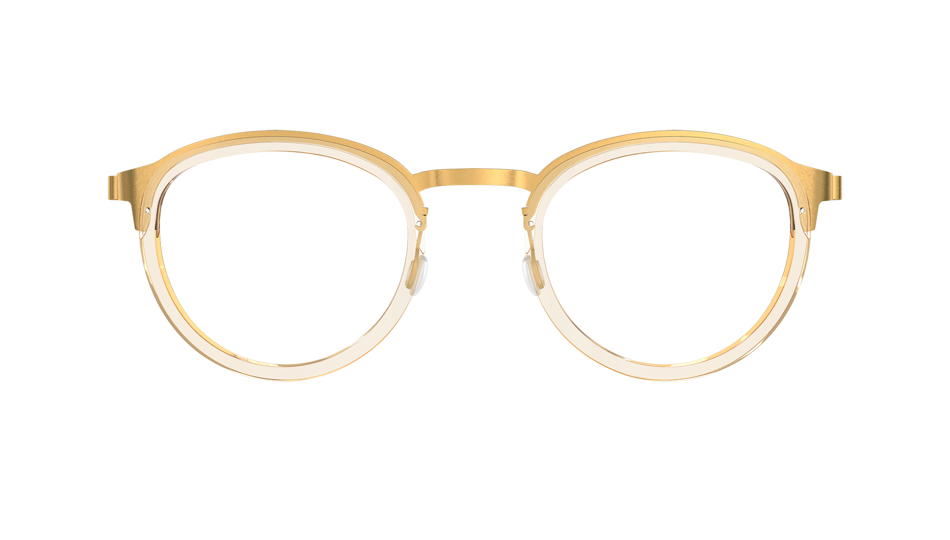 LINDBERG mof Model 4509 interchangeable lens glasses in gold GT
