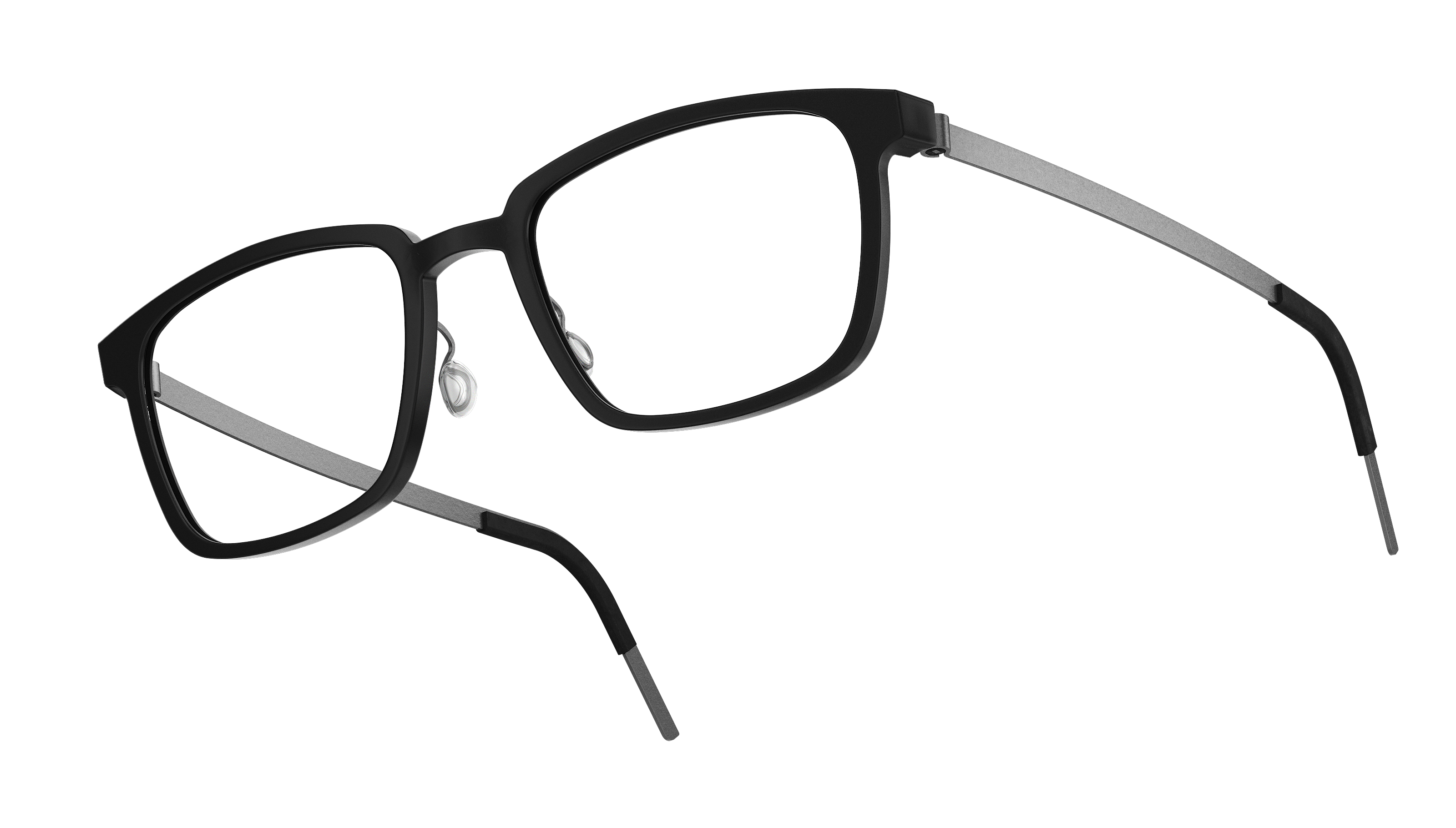 LINDBERG acetanium, Modell 1231, halbtransparente Brille aus Acetat und Titan mit rechteckigen Gläsern
