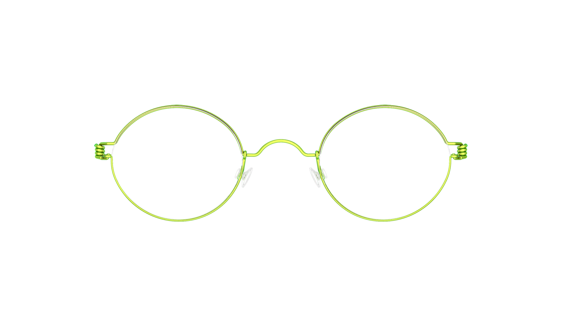LINDBERG titanium Model Corona round rim glasses in green 95