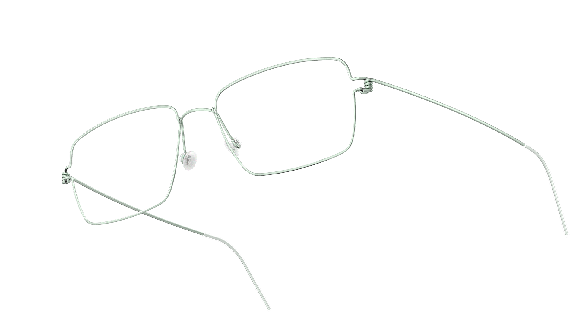 LINDBERG rim titanium Model Nikolaj 30 light green rectangle rimmed glasses