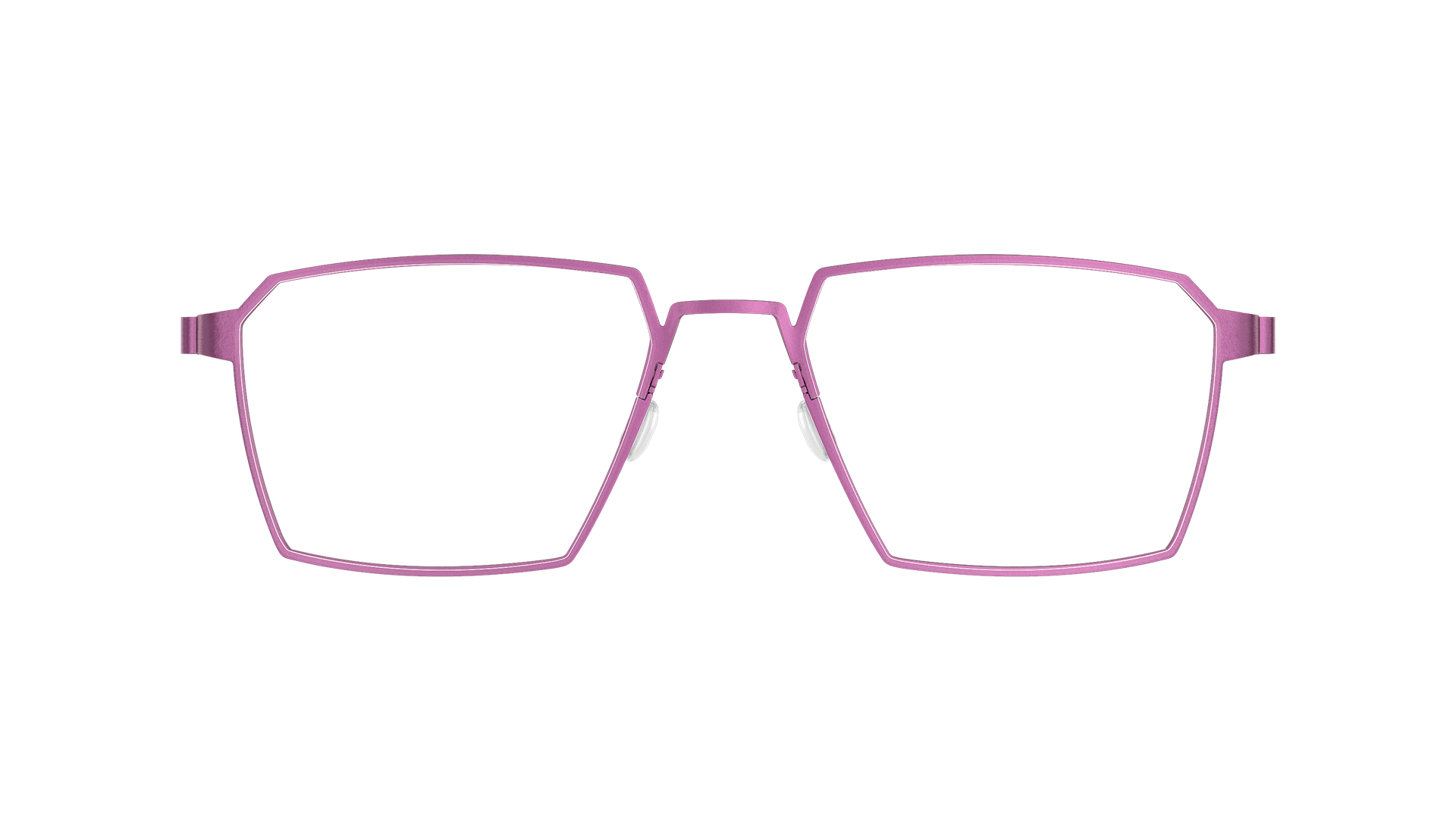 LINDBERG strip titanium Model 9628 113 angular square glasses in purple colour