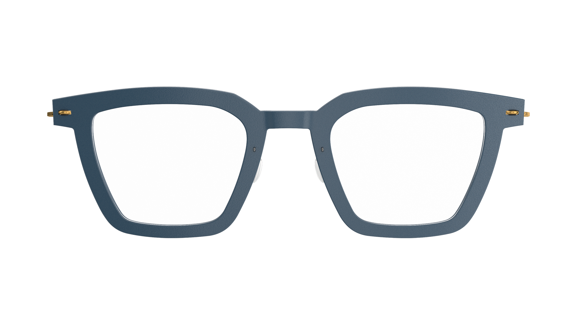 LINDBERG n.o.w. titanium, Modell 6586 D18, blaue Brille mit eckigen Gläsern