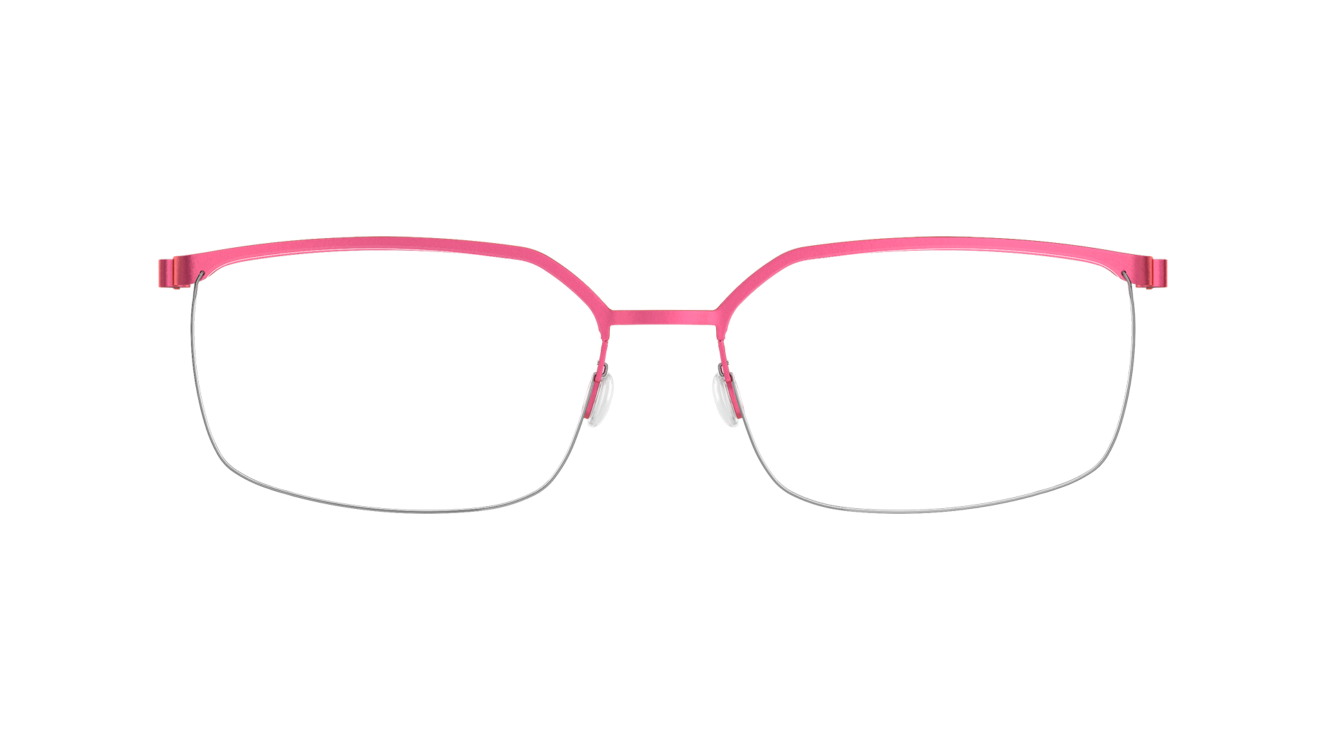LINDBERG spirit titanium Model 7422 70 half rim square shape glasses in pink colour
