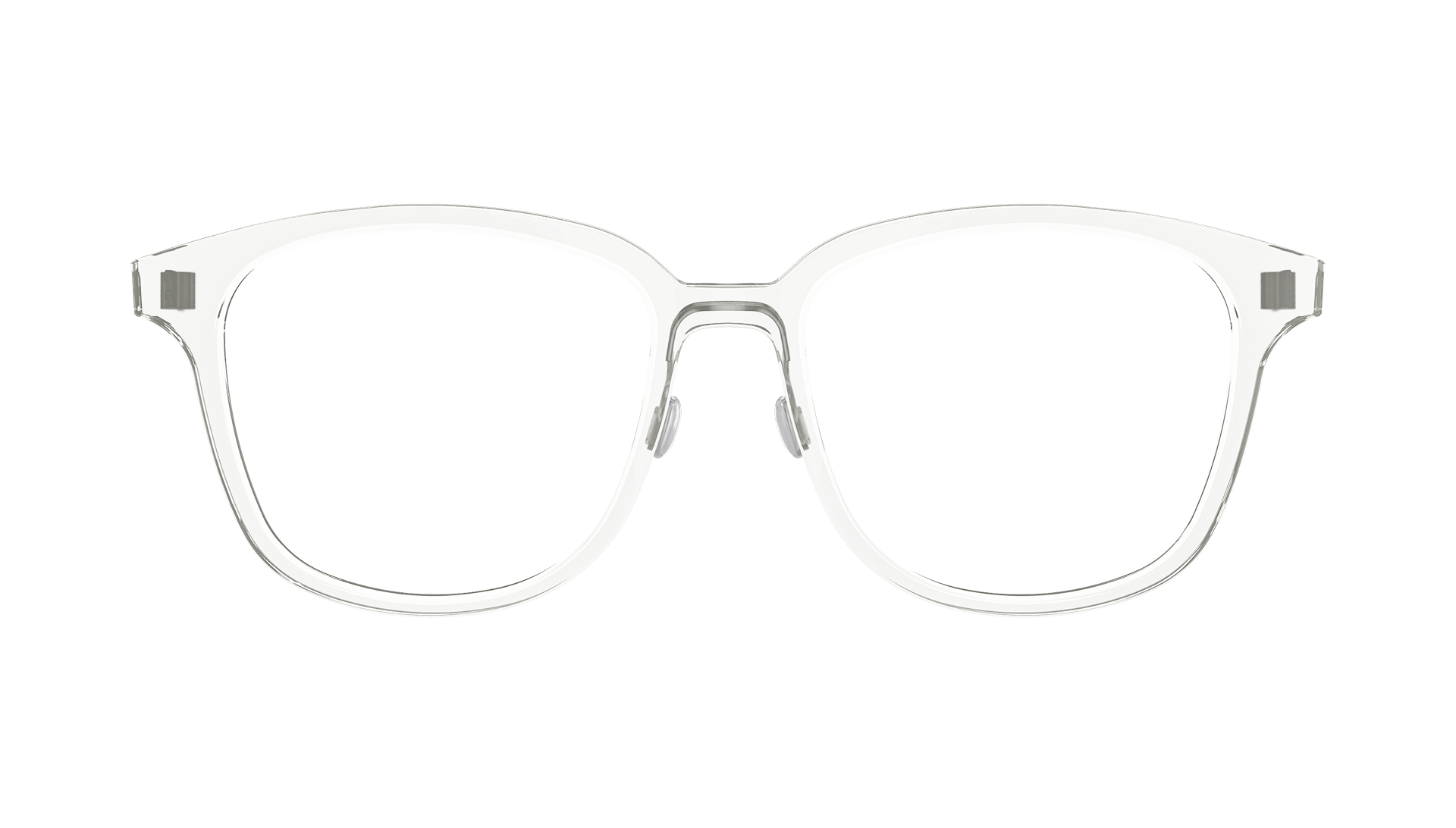 LINDBERG acetanium, transparente Brille mit Acetatfassung und abgerundeten Ecken, Modell 1179 AK21