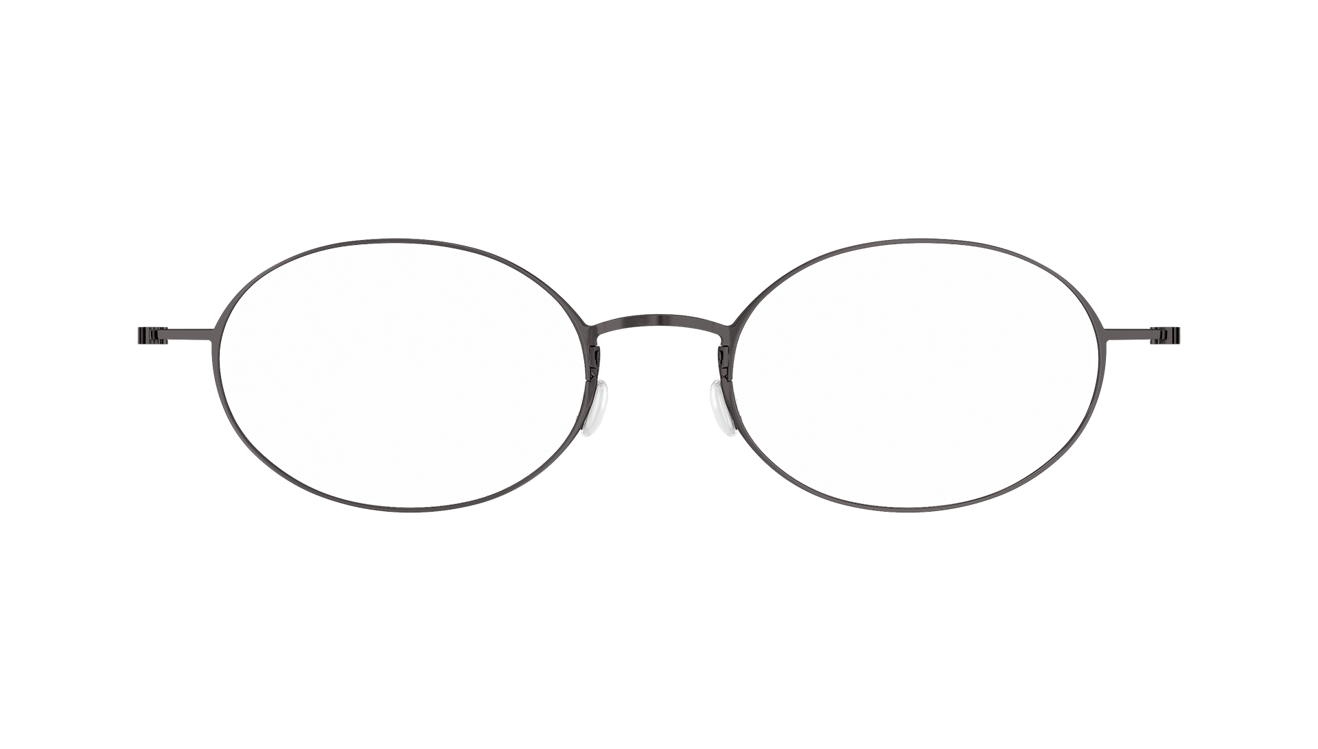LINDBERG thintanium Model 5503 PU9 titanium black oval glasses