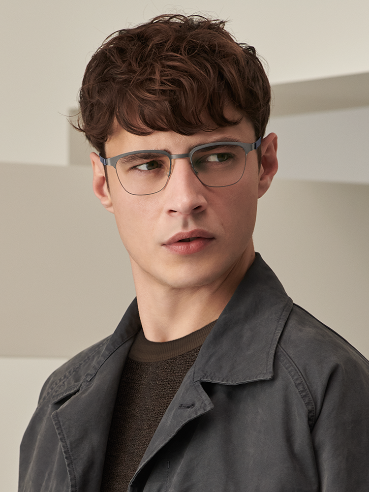 Glasses In Rimless Eyewear Frames