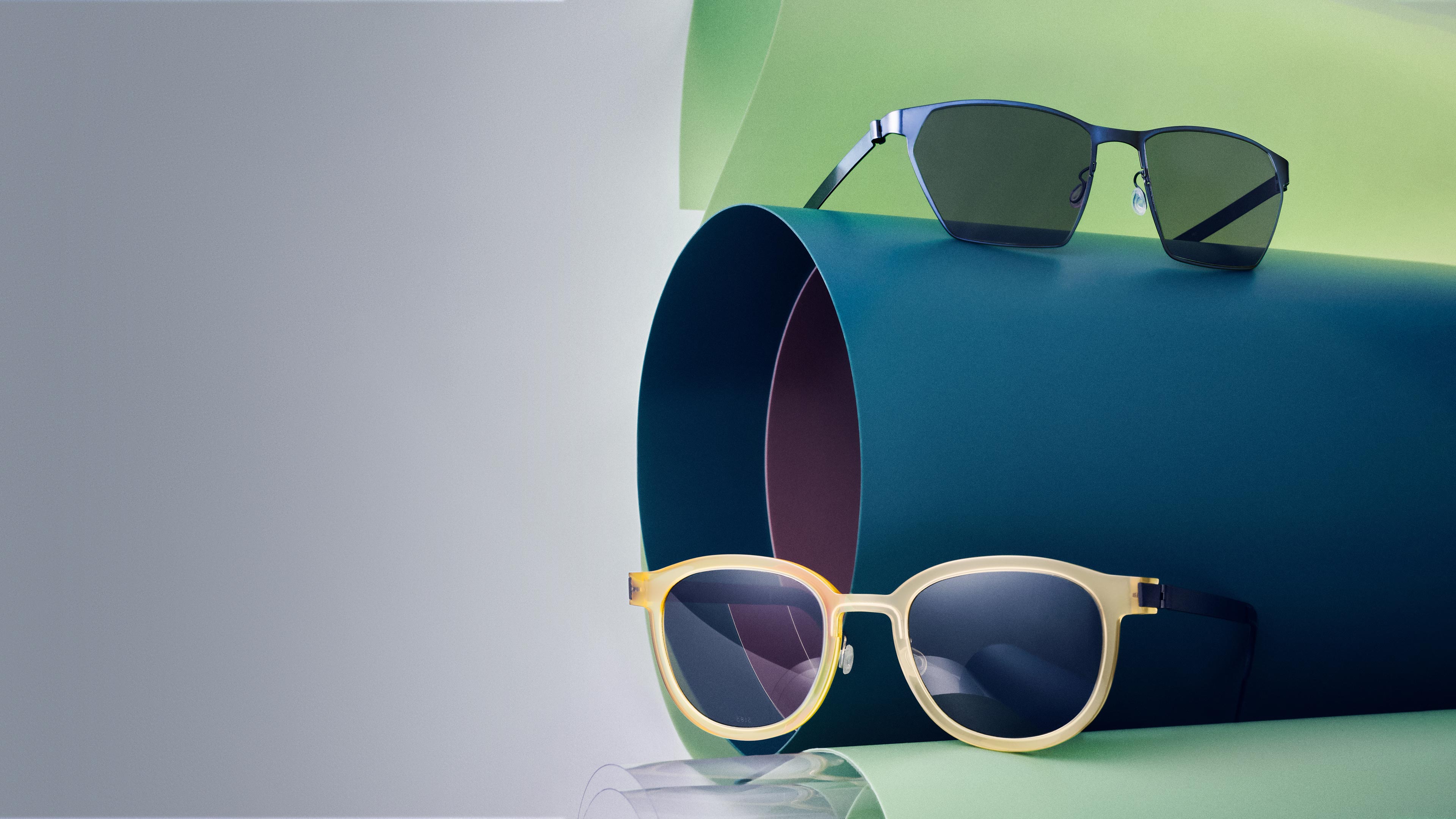 IDEAT-Magazinseite mit LINDBERG-Sonnenbrillen der Modelle 8906 und 8590