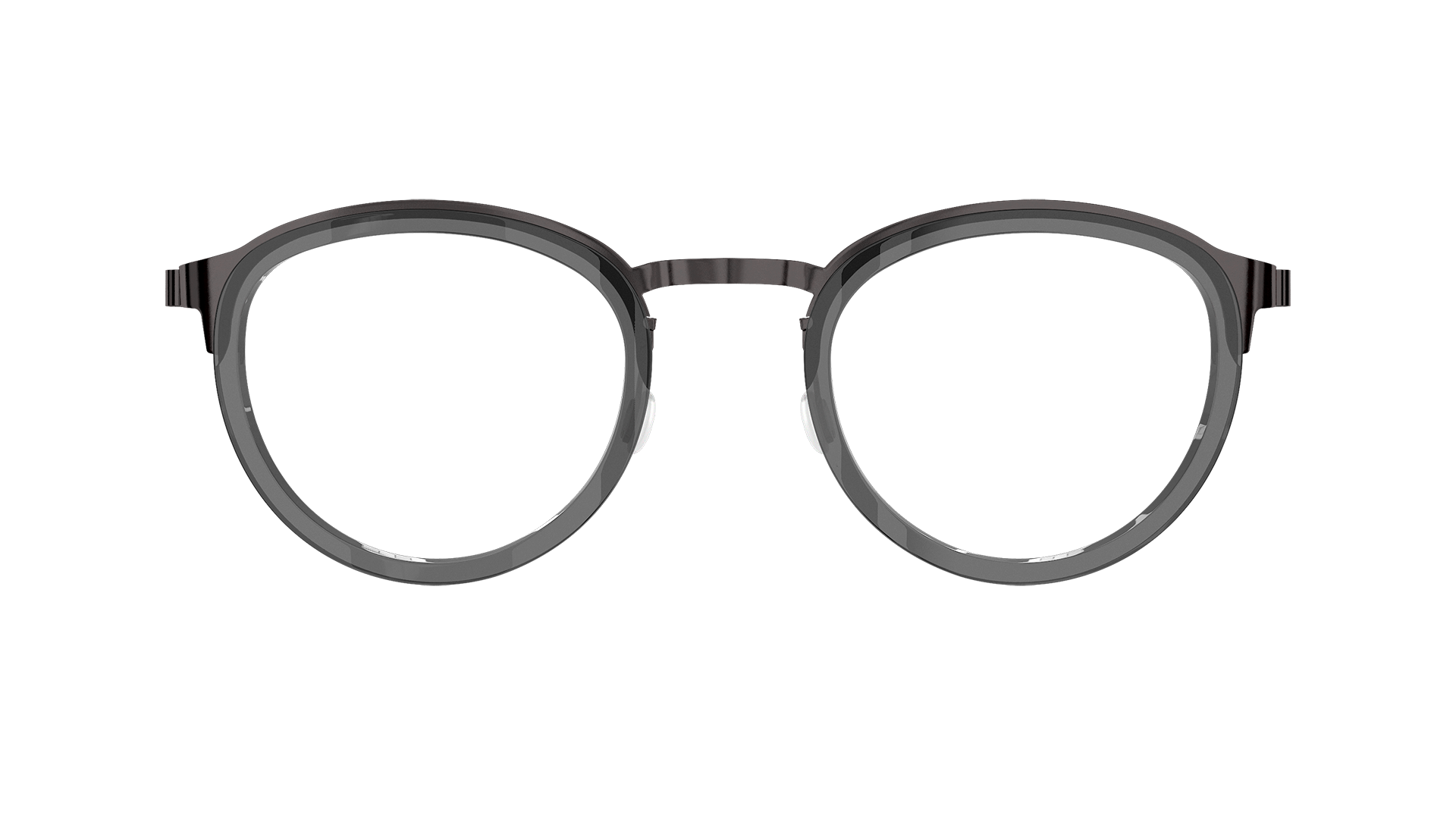 LINDBERG MøF, Modell 4509 K199 in halbtransparentem Grau mit austauschbaren Gläsern