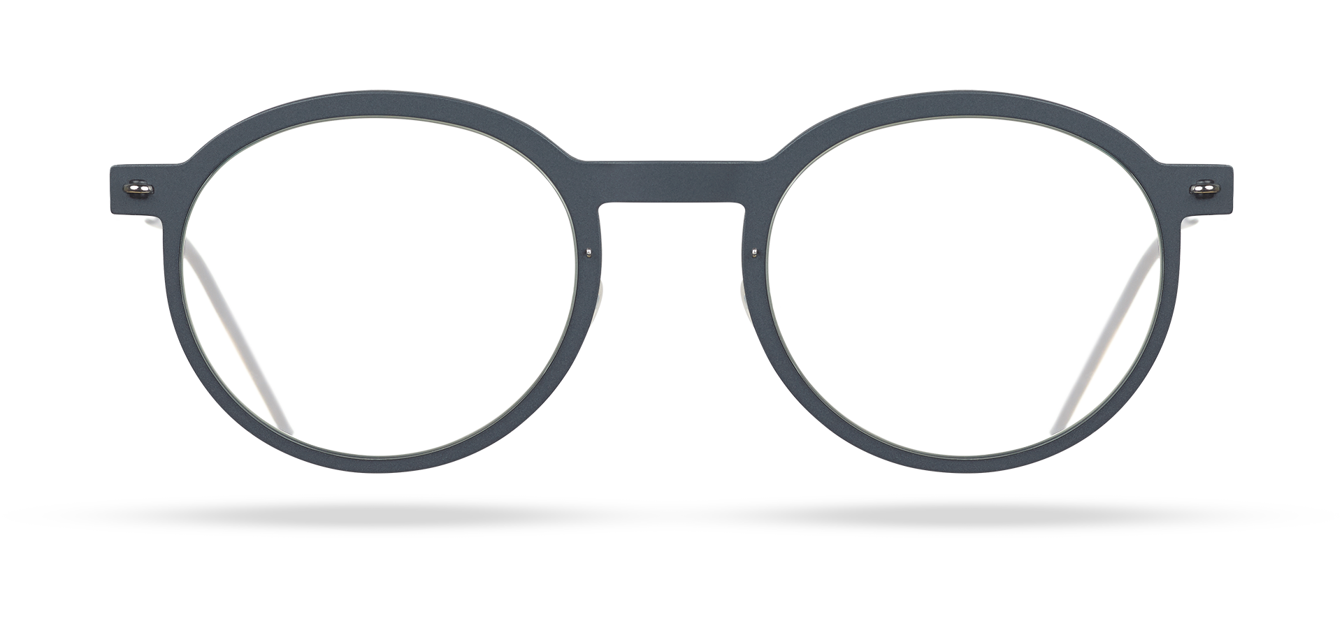 LINDBERG n.o.w. titanium, Modell 6586 D18, runde Brille mit Bügeln in Silber P10