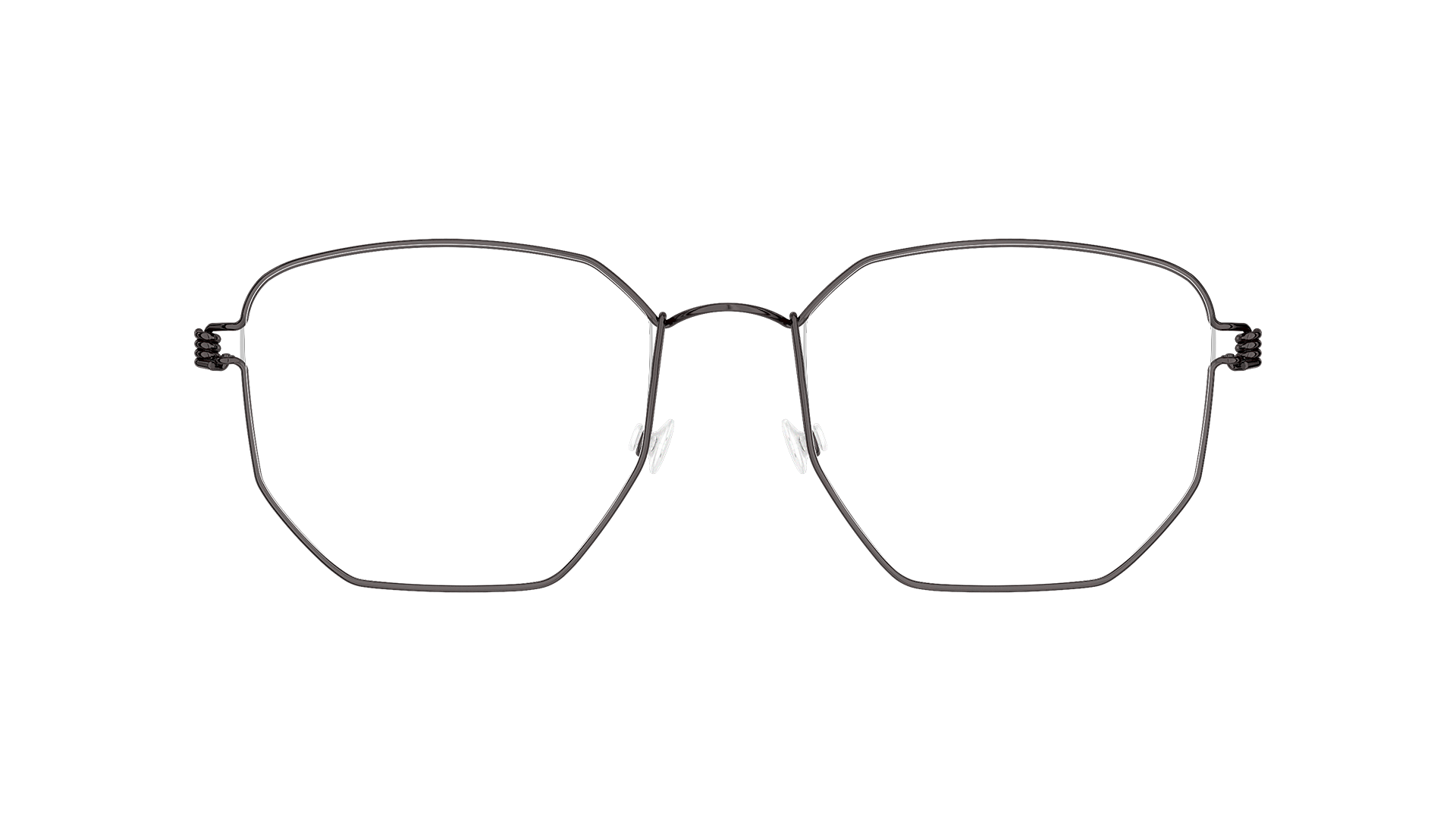 LINDBERG rim, Modell Esben PU9, eckige Titanbrille in Schwarz