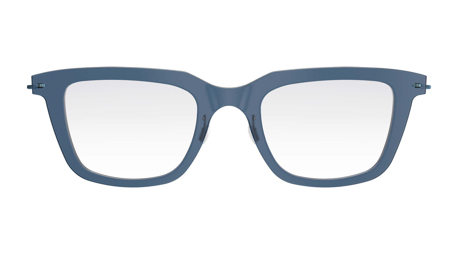 LINDBERG n.o.w., Modell 6601 C14M, halbtransparente Brille in Blau mit Titanbügeln
